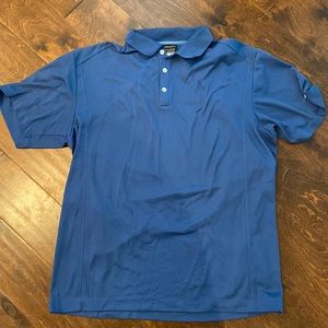 Blue Nike gold polo